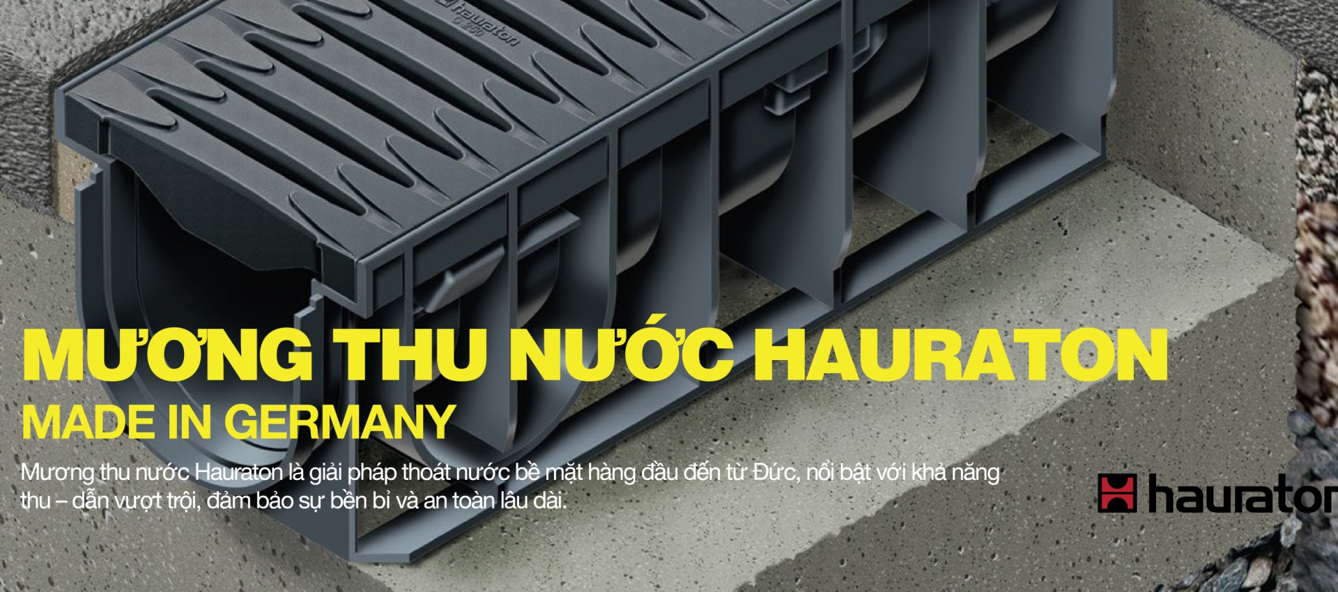 MƯƠNG THU NƯỚC LẮP GHÉP NHANH HAURATON